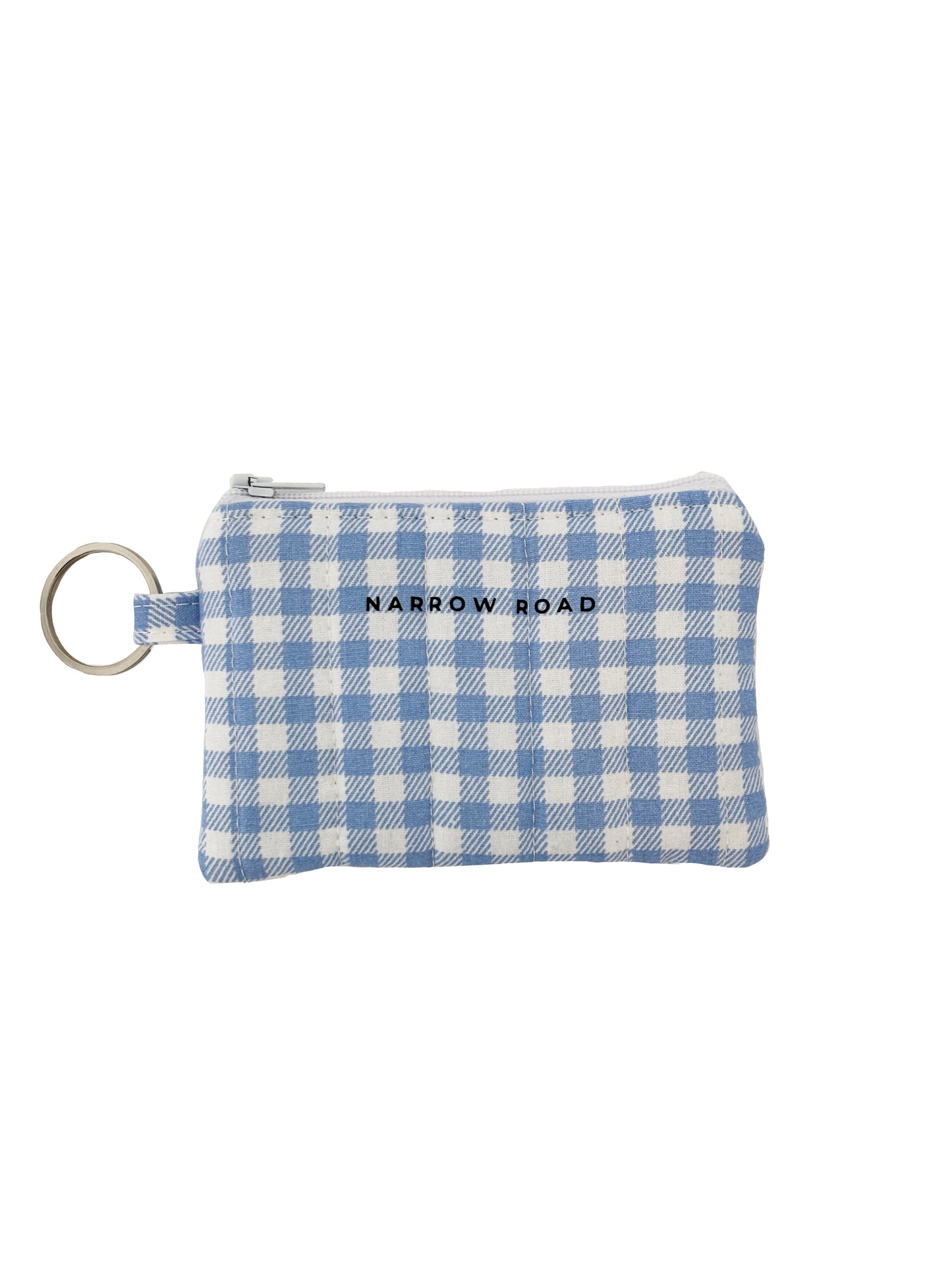Small Zipper Purse - Blue Gingham